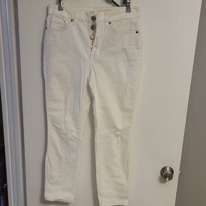 LC Lauren Conrad White Skinny Jeans